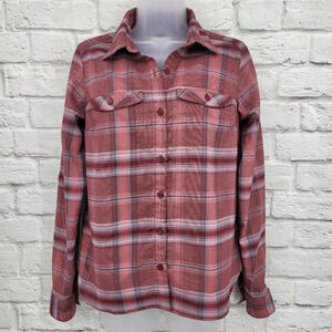 COLUMBIA Silver Ridge Long Sleeve Flannel Button Up Shirt Size Small